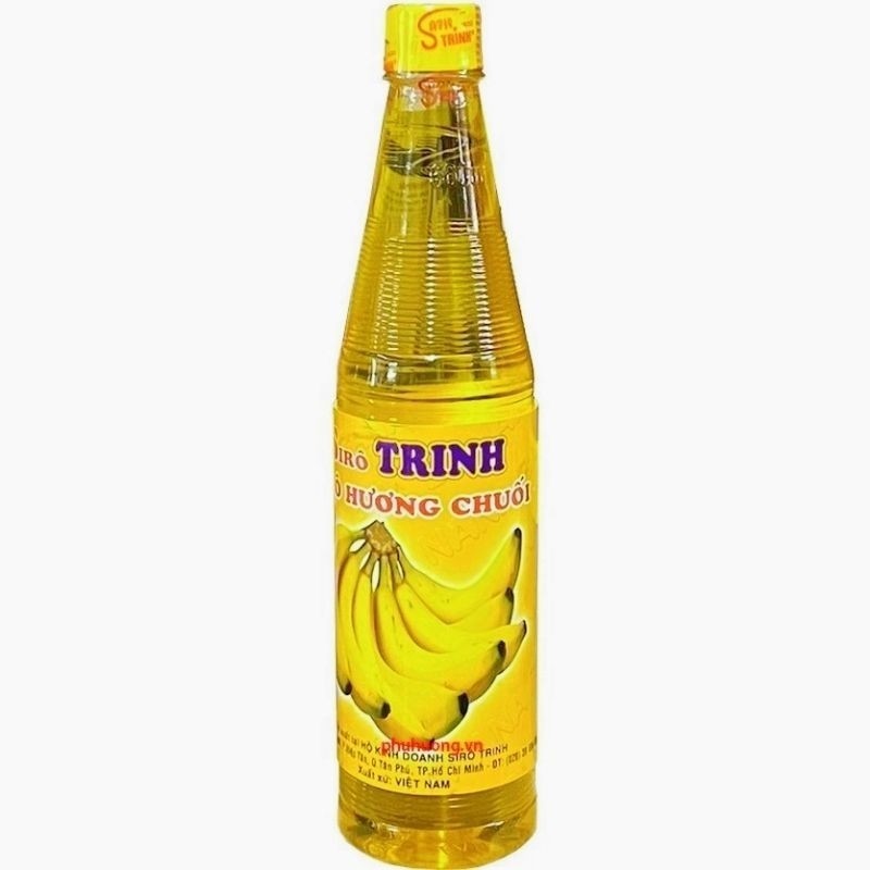🍒Siro Trinh 600ml Vị Chuối, Thơm Ngon Pha Trà Sữa, Trà Trái Cây, Đá Xay, Kem, Cooktail...🍯