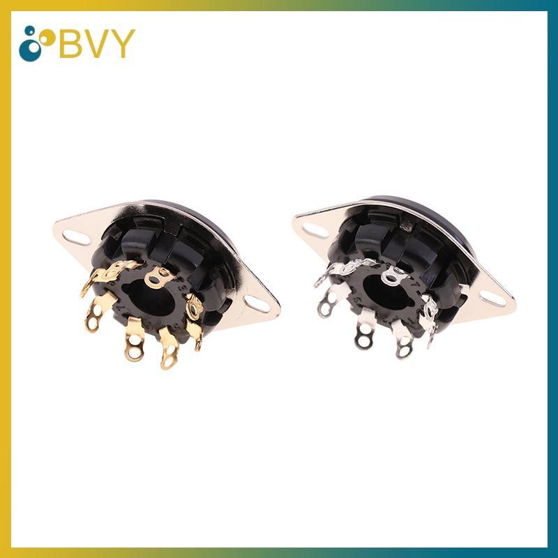 BVY 1Pc 8Pin Bakelite Tube Soet Base S8WPF Bakelite mạ vàng cho KT88 6550 6SN7 EL34 Bộ khuếch đại ốn