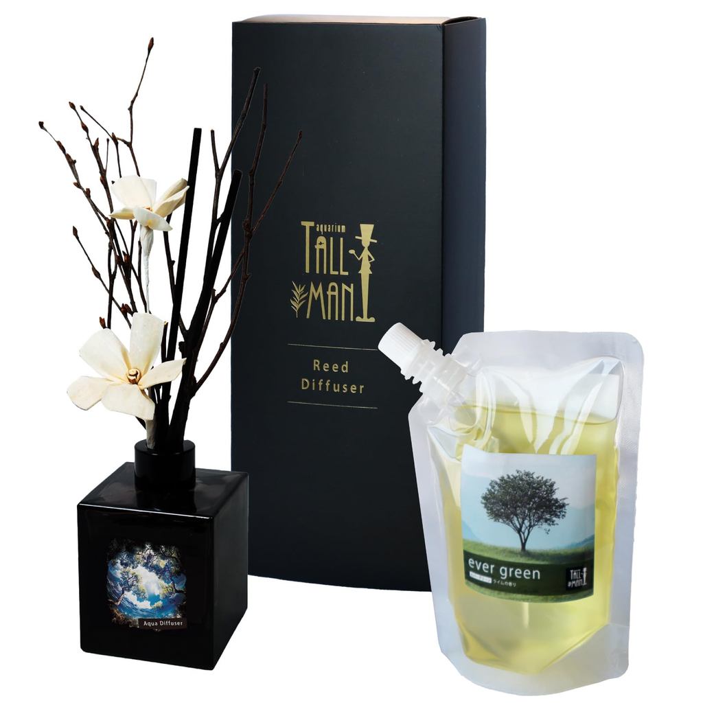 TALLMAN Room Fragrance 200ml - 3 Months Supply - Made in Japan - Natural Essential Oils - Reed Diffu