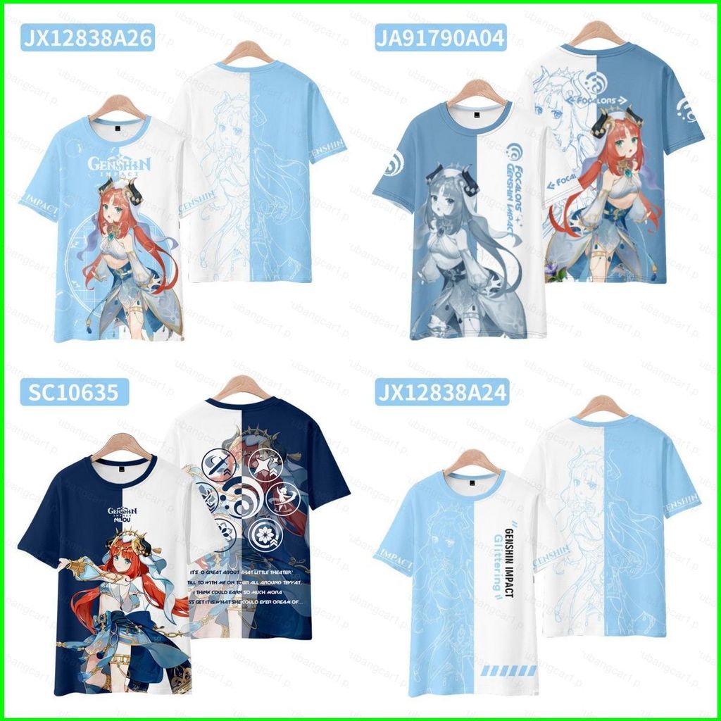 Áo Thun Cosplay Nilou Vải 3D, Phù Hợp Cho Mùa Hè và Fan Genshin Impact