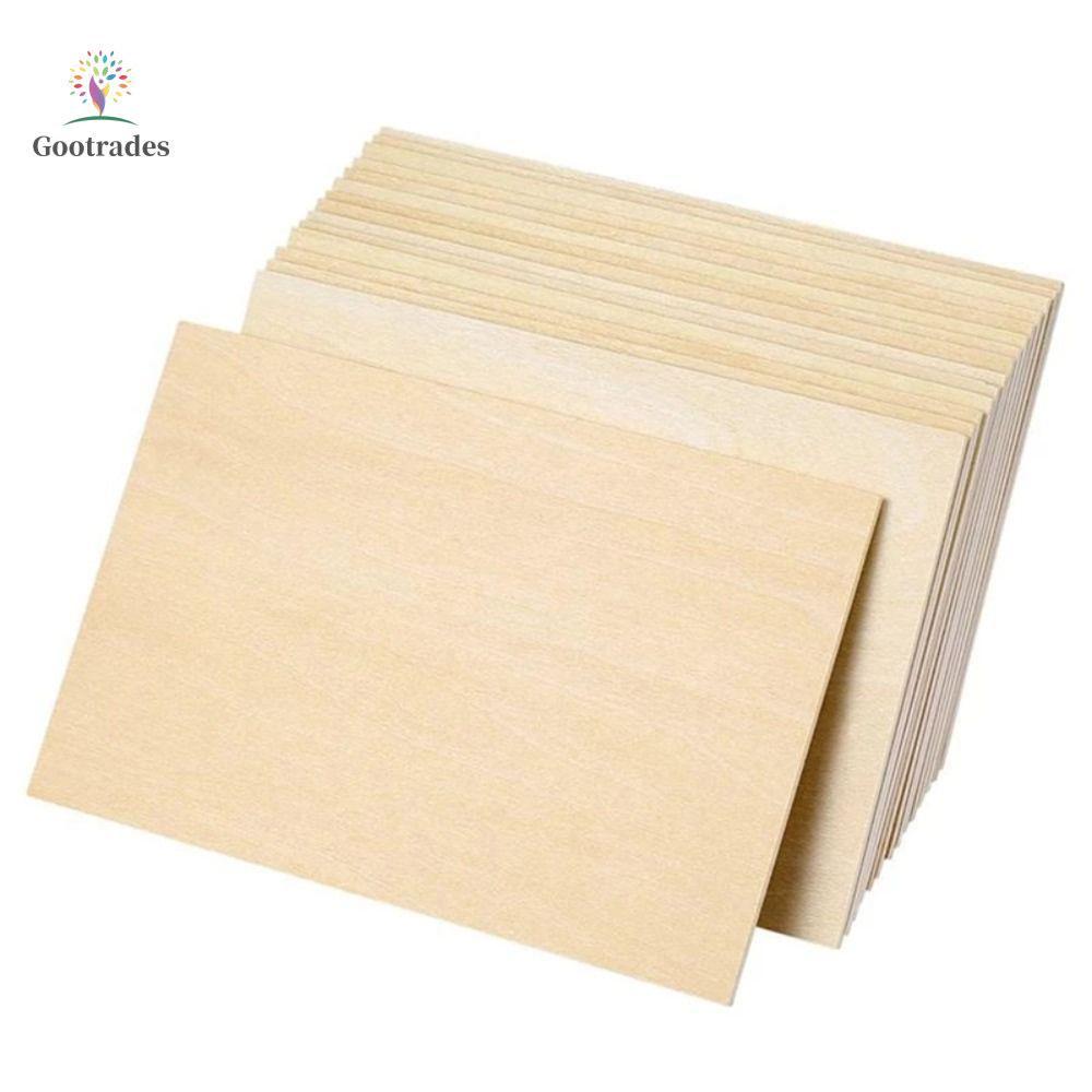 GOOTRADES Gỗ Basswood Gỗ Tự Làm Nhà Gỗ Chip Gỗ Balsa Đồ Chơi Điêu Khắc Mô Hình Cho Trẻ Em Đồ Chơi Th