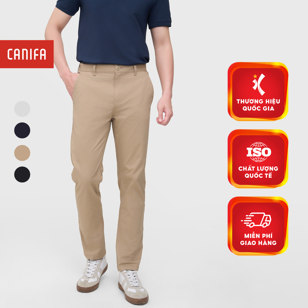 Quần khaki nam CANIFA dáng slimfit trẻ trung 8BK25A002