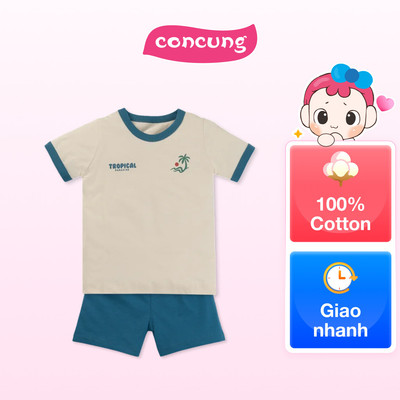 Bộ bé trai ngắn Animo Easy HN0525055 (4Y,Trắng-dương,NN02)