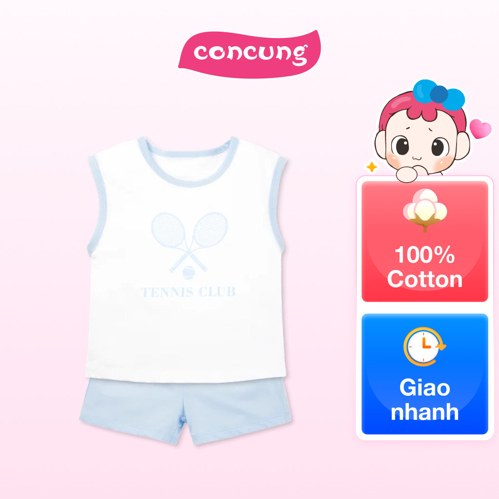 Bộ bé gái ngắn Animo Easy TX0625026 (4Y,Đỏ đô-kem,DD02)