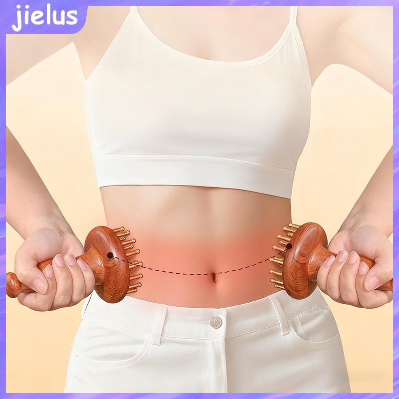 [jielus] Dụng cụ massage Gua Sha bằng gỗ cầm tay Ne Leg Body Meridian Massage bạch huyết Giảm đau mô