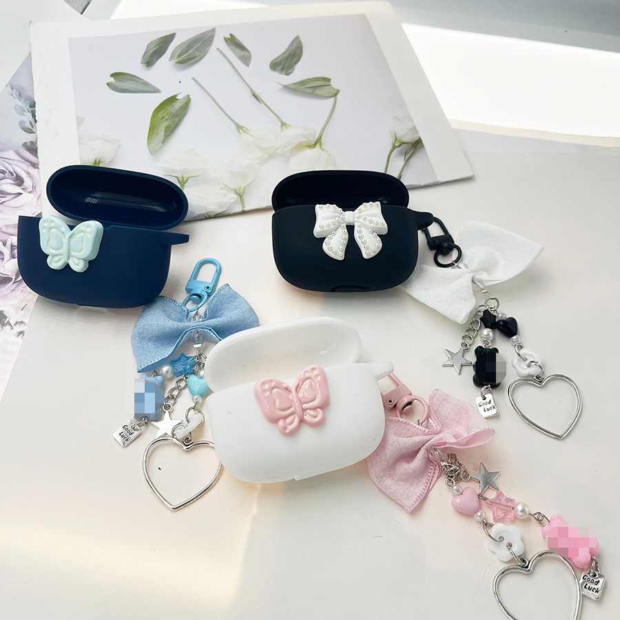 Ốp Lưng Sang Trọng Cho Realme Buds T200 T200x T200Lite Có keychian Silicon Dành Cho Realme Buds T200