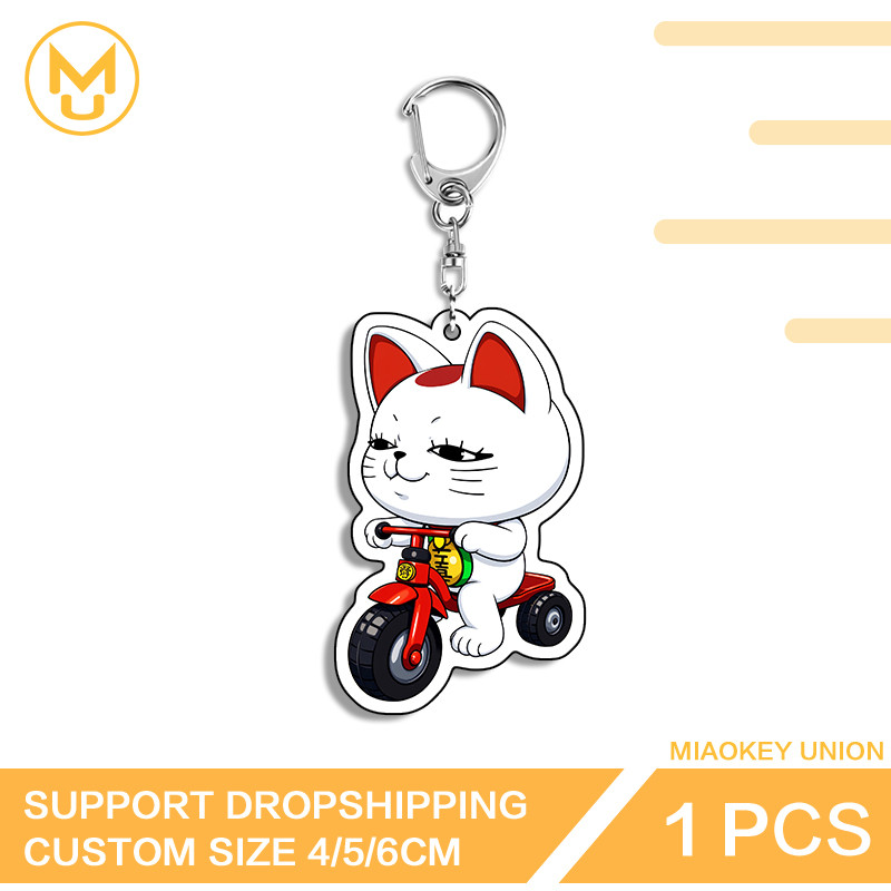 Turbo Granny Cute Cats Amusing Playful Creative Adorable Double Sided Acrylic