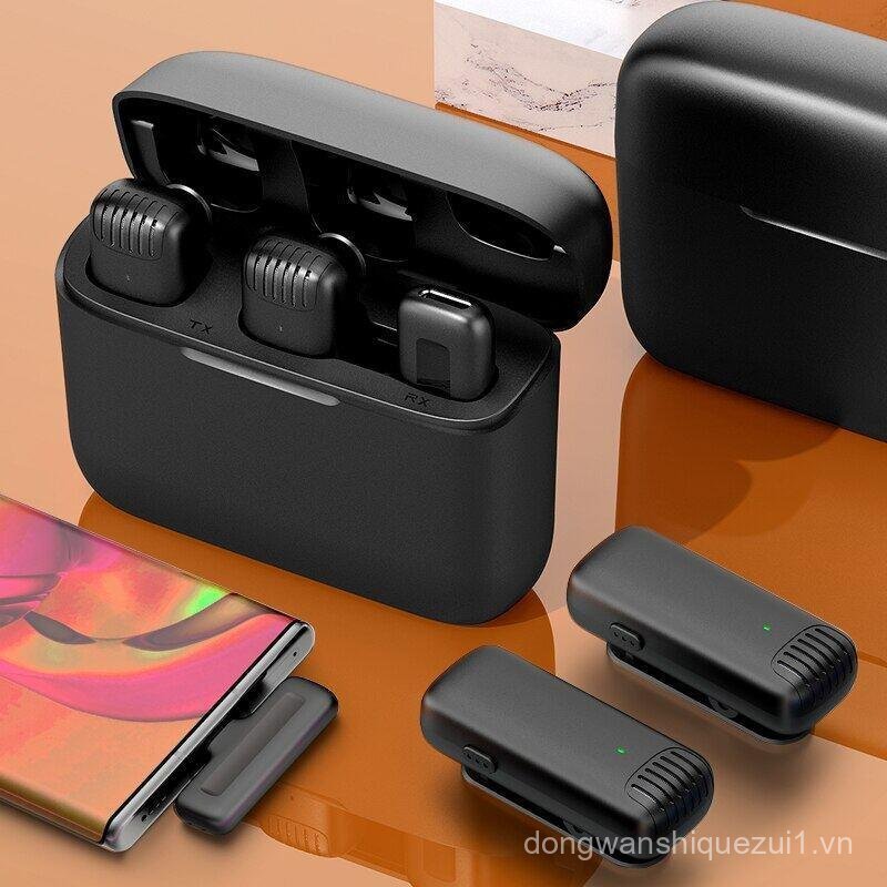 COD 2025 Mới J13 Micro Lavalier Không Dây Mic Giảm Tiếng Ồn Phỏng Vấn Trực Tiếp Ghi Điện Thoại Di Độ