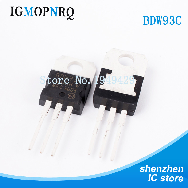 10 CÁI BDW93C TO-220 BDW93 Bóng bán dẫn Darlington NPN giao hàng nhanh mới