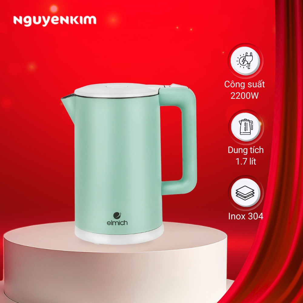 Bình đun siêu tốc Elmich 1.7 lít KEE 1774 B