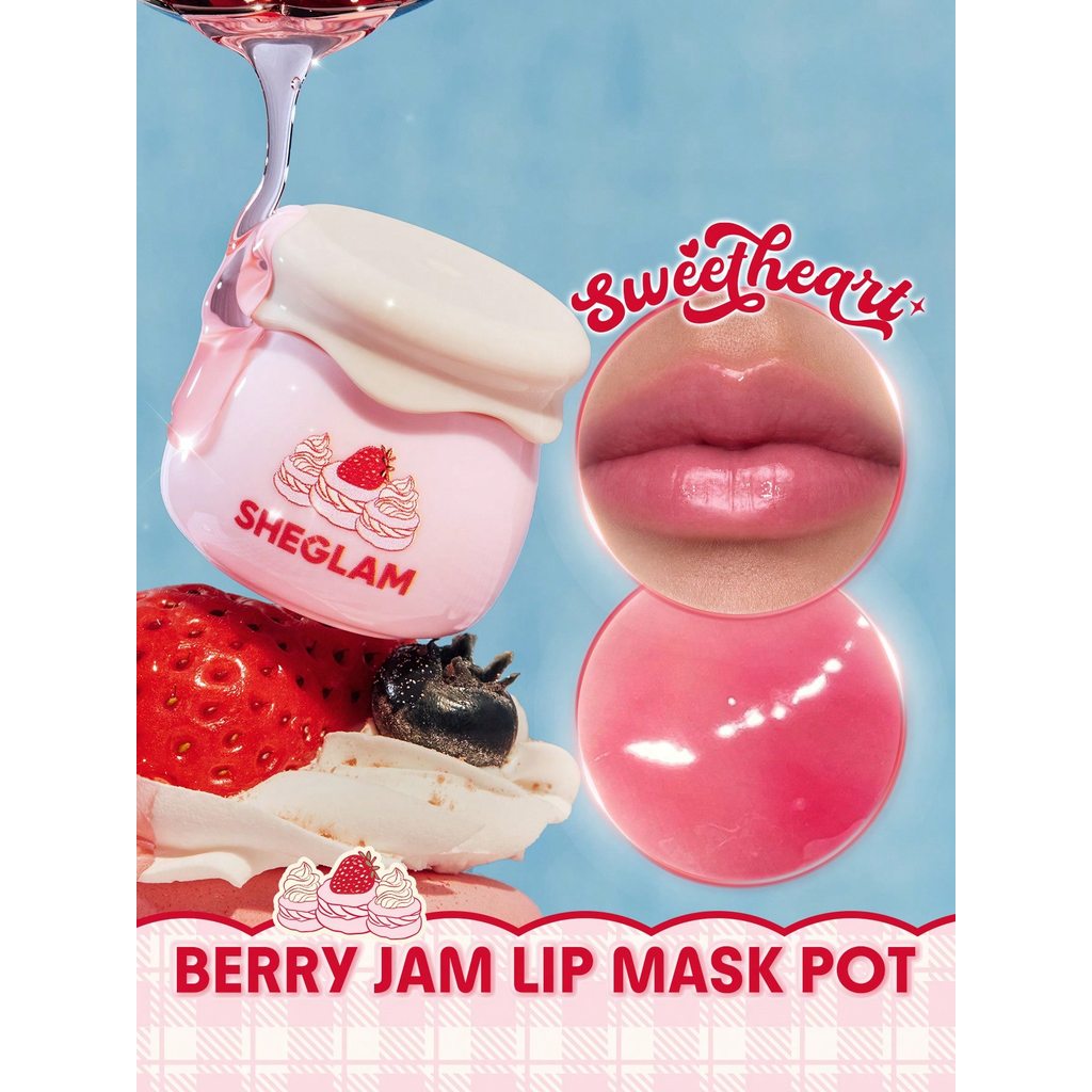SHEGLAM Berry Jam Lip Mask Pot Thương Hiệu Làm Đẹp Trang Điểm Mặt Sơn Mỹ Phẩm Cho Nữ Bé Gái