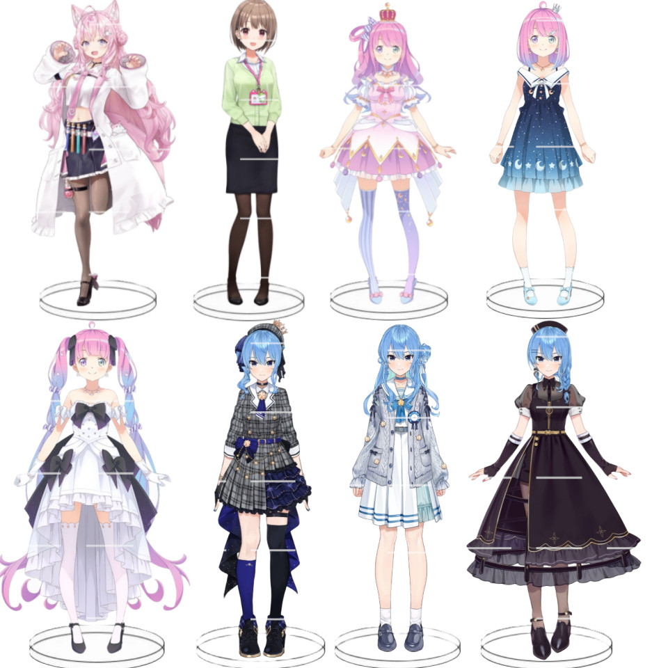 Hot Hololive Production Acrylic Display Stand Model Office Desktop Decoration Ornaments Gift Couple 