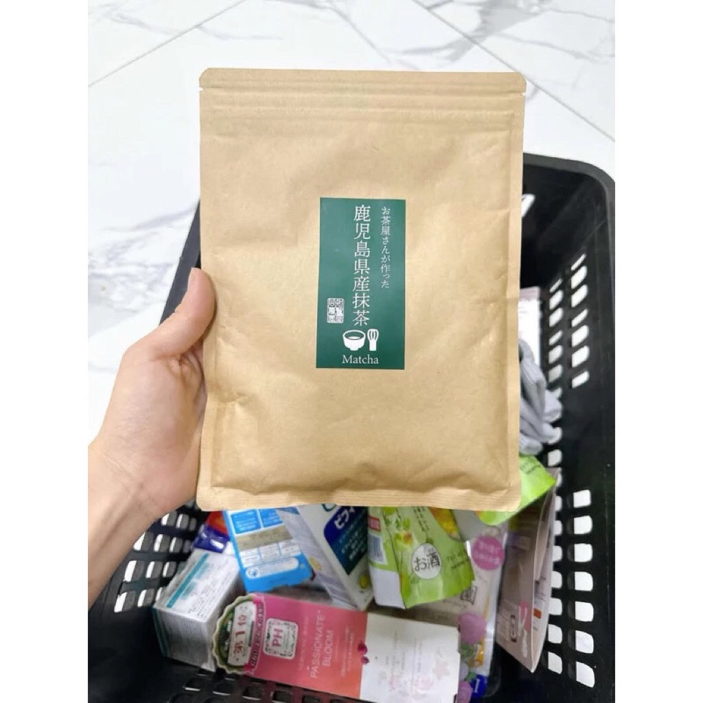 [Hàng Nhật] Bột Trà Xanh Matcha Kagoshima Nhật Bản túi 100g