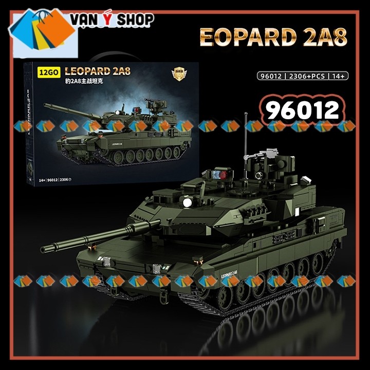 Mô hình Tank Leopard 2A8 Mô hình Tank Thế Chiến Quân sự Leopard 2A8 Hạng Nặng 96012