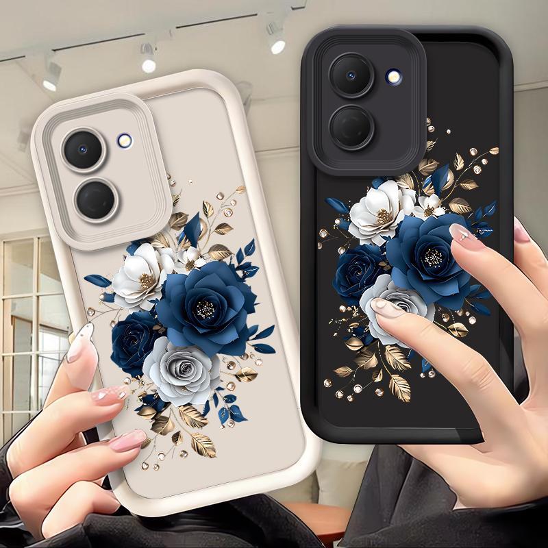 Vỏ Cho Tecno Spark GO 3 Spark GO 2 Spark Go 1 Vỏ Điện Thoại Hoa Hồng Xanh Sang Trọng Techno Spark GO