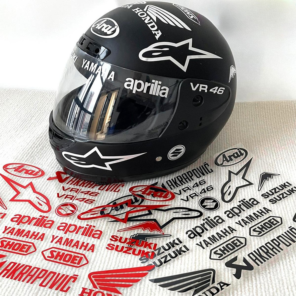 Motorcycle Helmet Sponsor Decorative Stickers SHOEI Arai Lens Modification Pull Stickers