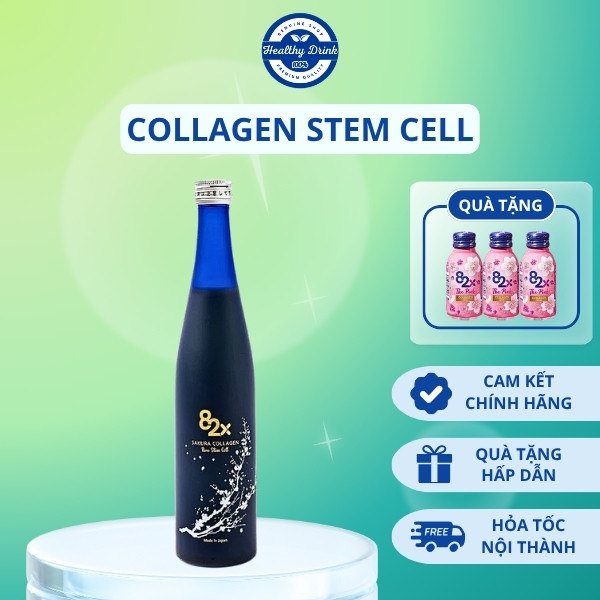 82X Collagen Stem Cell - Nước Uống Hỗ Trợ Làm Đẹp Da, Làm Chậm Quá Trình Lão Hóa (500ml/Chai)
