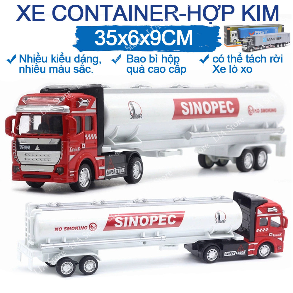 Đồ Chơi Xe Đầu Kéo Container Tự Chạy Hợp Kim - Quà Tặng Sáng Tạo Thông Minh Cho Bé Trai H11 JACK