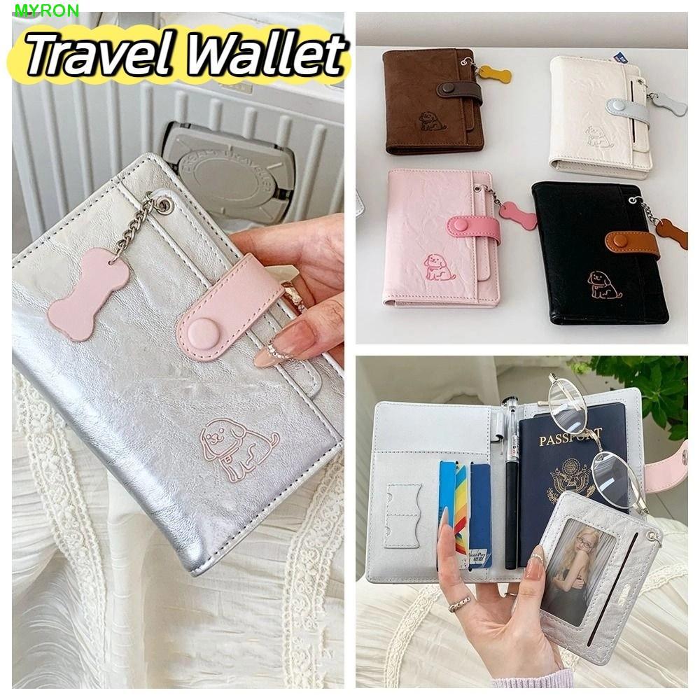 Túi đựng hộ chiếu PU MYRON, Ví đựng thẻ Ví du lịch, Hộp đựng vé sáng tạo Máy bay Check-in Vỏ hộ chiế