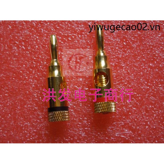 Mạ Vàng Budweiser Chuối Kết Nối Chuối Cắm Loa Cáp Chuối Cắm Loa Cáp Cắm Thử Nghiệm 4MM