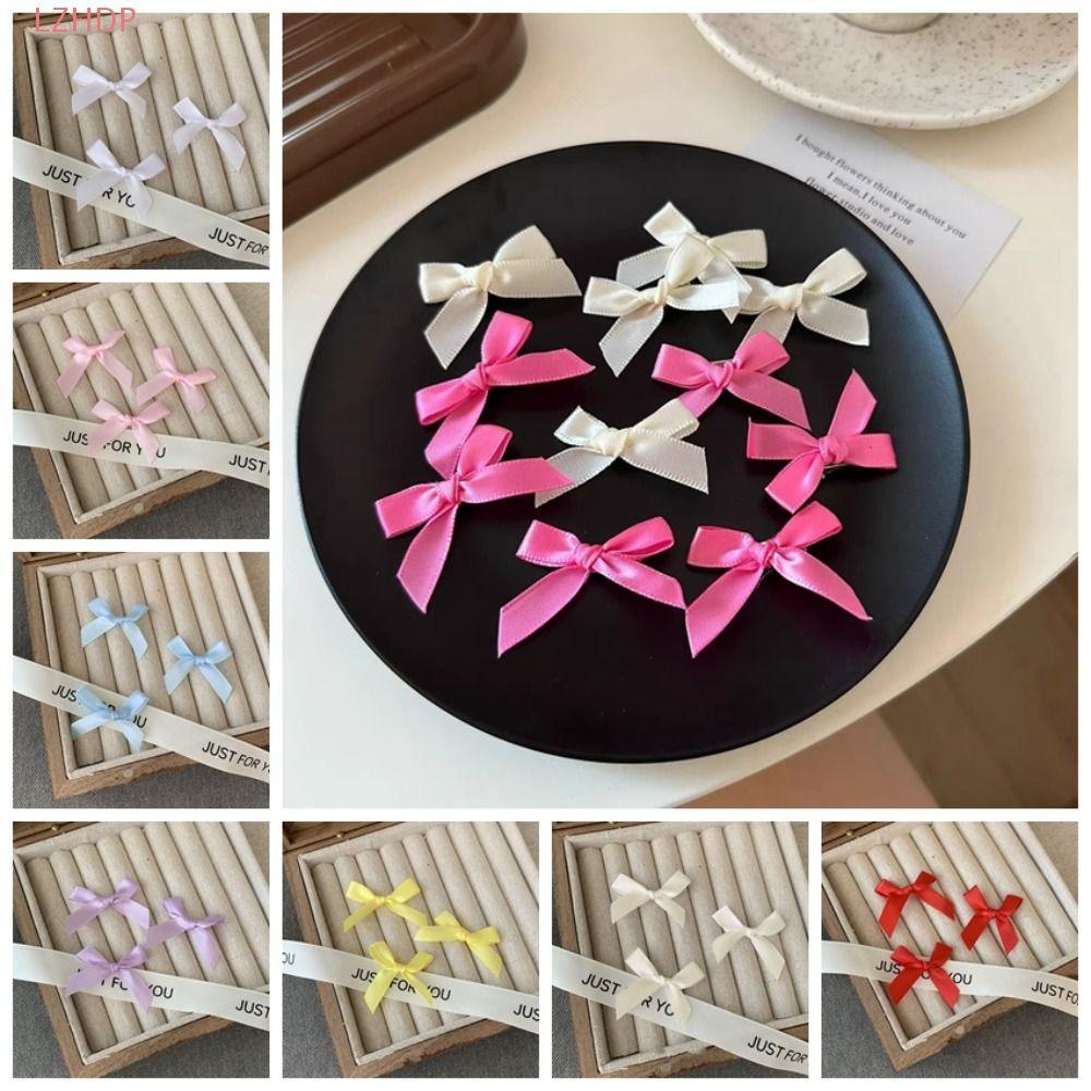 LZHDP 10 Chân Tóc Búp Bê Cotton, Nơ Búp Bê Nhỏ Tóc Giả Kẹp, Kẹp Đầu Búp Bê 4cm DIY Mini Mini Kẹp Tóc