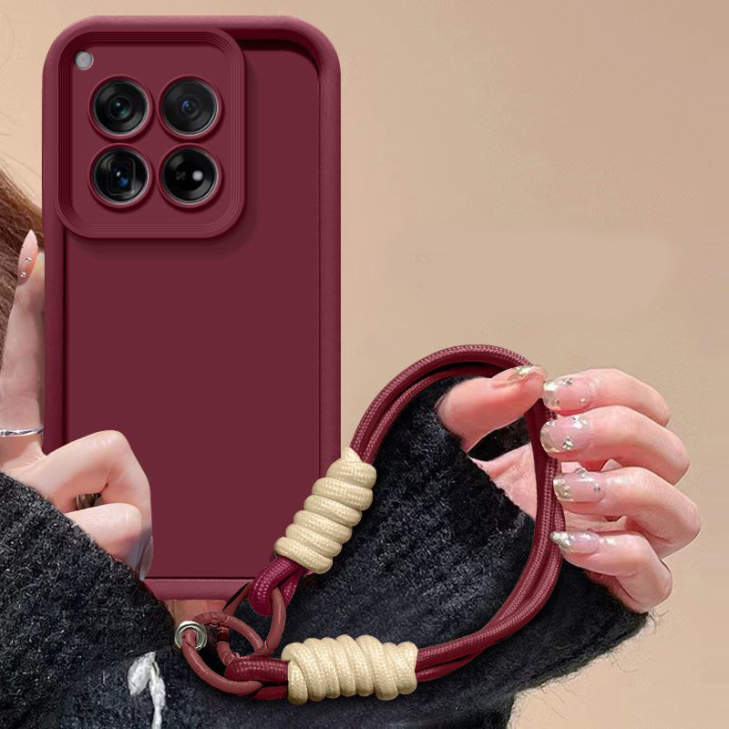 Dành Cho OnePlus 12 Ốp Lưng OnePlus 12 Vỏ Điện Thoại Dệt Dây Bao Da Cảm Giác Bảo Vệ Vỏ Chống Sốc