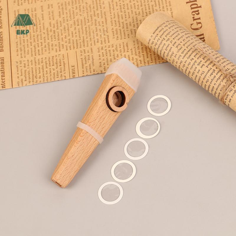 [EKP] 1Pc Gỗ Kazoo Kazoo Sáo Gỗ Apaniment Người Mới Bắt Đầu Sáo Đơn Giản Dễ Học Và Chơi Nhạc Cụ Tốt