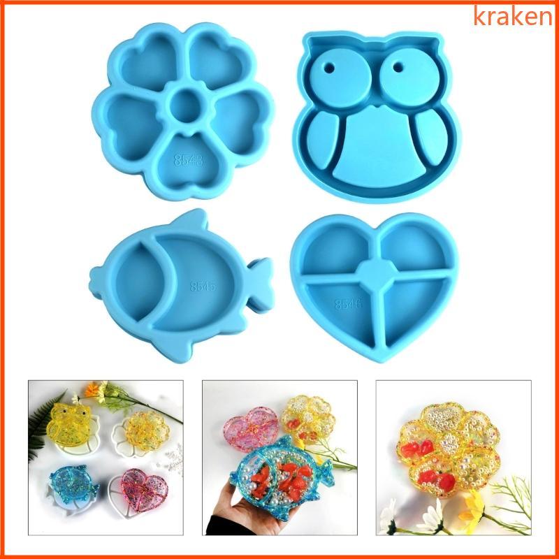 Khuôn Đúc Heart Jar Nhựa Epoxy - Tự làm Ashtray và Phụ Kiện Trang Sức