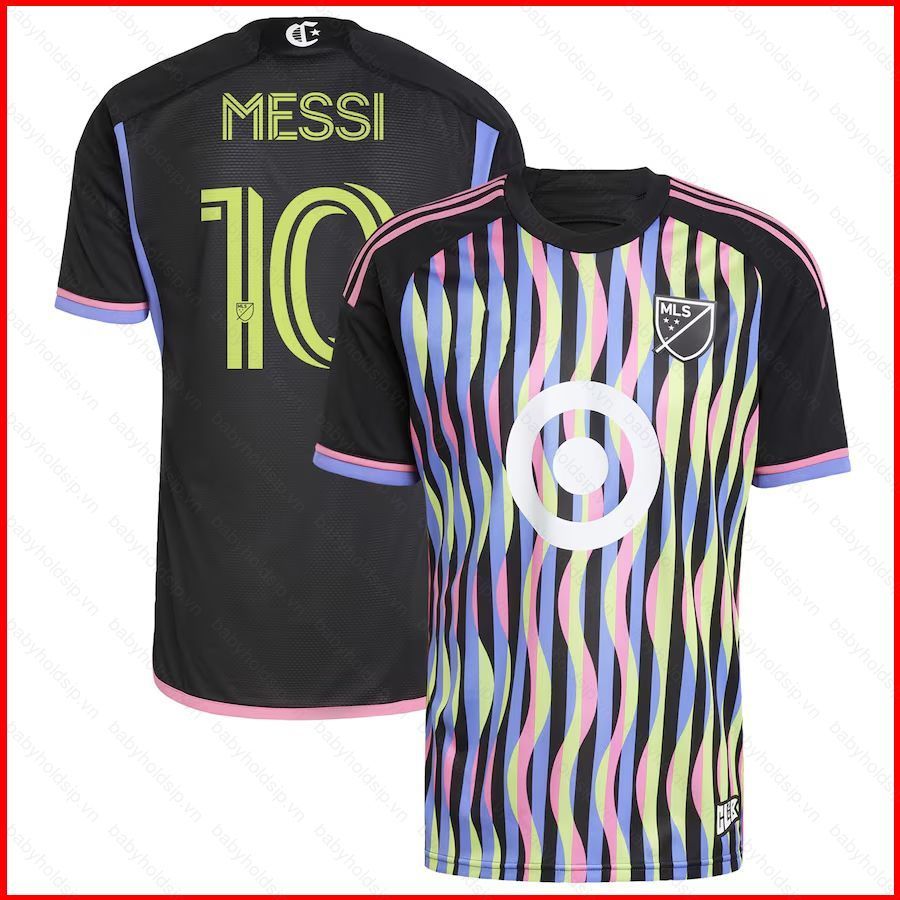Áo thun bóng đá Authentic Player Jersey Lionel Messi đen cho MLS All-Star Game 2024 - Trẻ em, Người 
