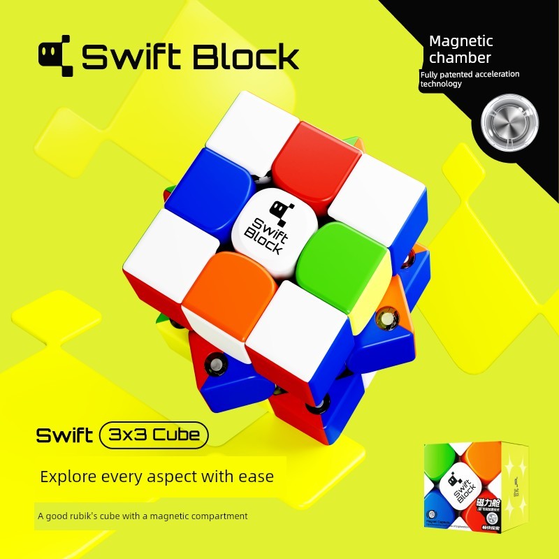 gan 356 maglev timer rubikrs3m 2020 Viên nang từ tính GAN Swift Block 355S Khối lập phương Rubik ba 