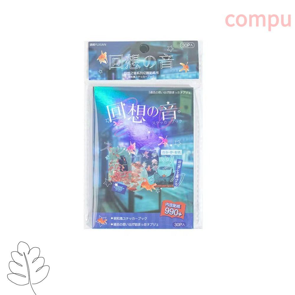 COMPU Sổ lưu niệm Nhãn dán trang trí, 30 tờ / miếng Nhãn dán sách cắt phim thủ công, Nhãn dán cắt sá