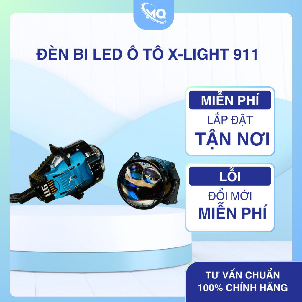 NEW 2026 Đèn Bi Led Ô Tô X-LIGHT 911 - BI LED TRỢ PHA Công Suất 75w | Chính Hãng