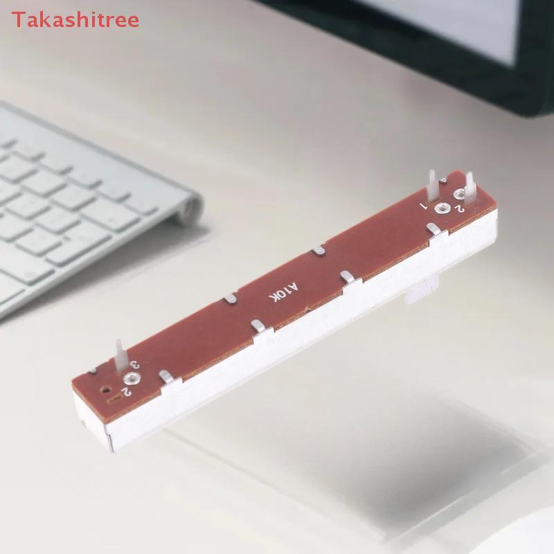 (Takashitree) Máy đo điện áp đơn 3 chân 88mm A10K B10K Máy đo điện áp trượt thẳng Máy trộn kênh đơn 