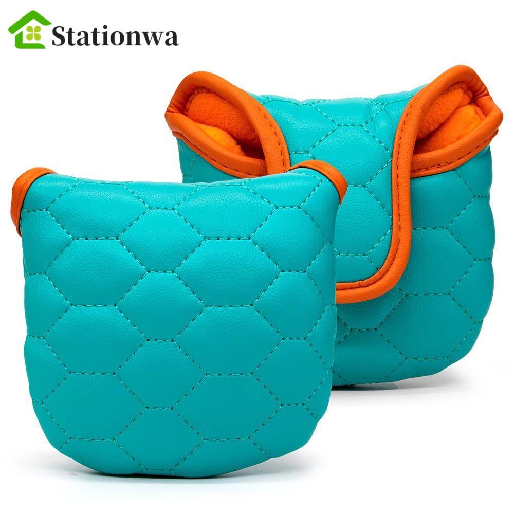 STATIONWA Golf Head Cover Golf Putter Phụ Kiện Vỏ Bảo Vệ Putter Cover Thể Thao Ngoài Trời Wedge Cove