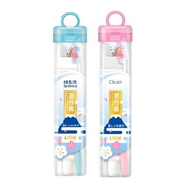 Nhật Bản Sư Tử Sư Tử Sư Tử Mỹ Răng Sạch Du Lịch Bàn Chải Đánh Răng Bộ Kem Đánh Răng Du Lịch Kinh Doa