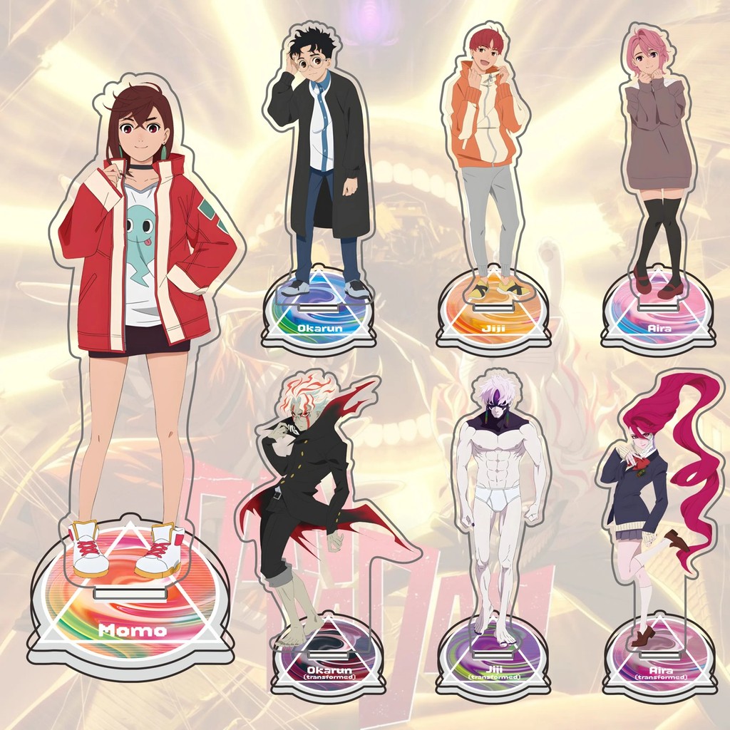 Standee Anime Dandadan mô hình mica Momo Ayase Okarun Jiji Aira cao 15cm trang trí bàn học decor sưu