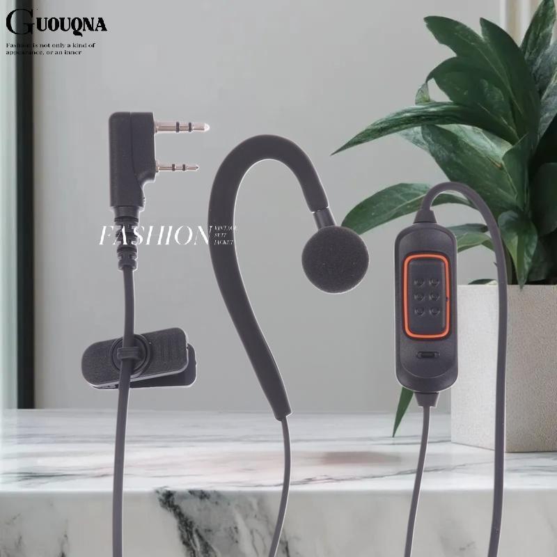 GUOUQNA 1 Cái Phụ Kiện Đài Phát Thanh Hai Chiều Tai Nghe Micearphone Cho BaoFeng 888S 5R UV-5R UV-5R
