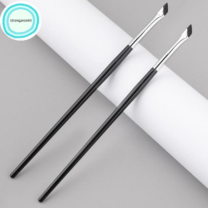Strongaroetrt Nâng cấp de Eyeliner Brush Ultra Thin Fine Angle Flat Eyebrow Brush Under Eyes Place M