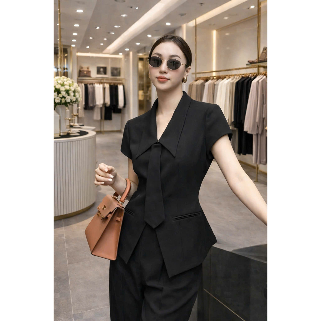 sét bộ nữ DÀI CÔNG SỞ thanh lịch MODEE_FASHION hack dáng TH