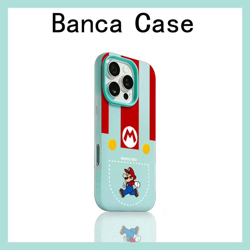 Chạy Mario Thích Hợp Cho iPhone16promax Vỏ Điện Thoại Apple 15pro Phong Cách Mới 14promax Skin Feel 