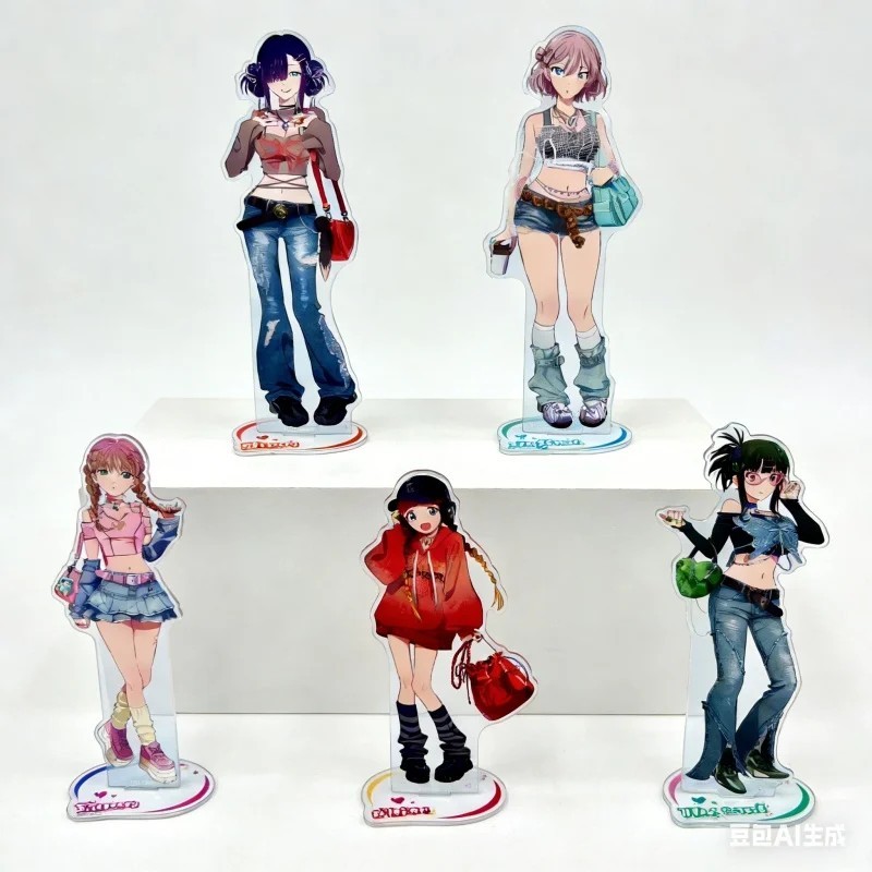 Standee Anime GRIDMAN UNIVERSE Mô hình Mica Rikka Takarada Akane Shinjo Yume 15cm trang trí bàn học 