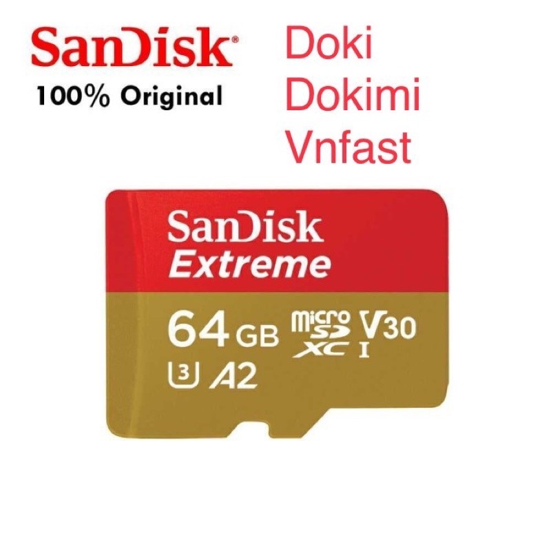 Thẻ Nhớ Sandisk Micro Extreme V30 A2 U3 160MB/s 64/128GB - Chính hãng