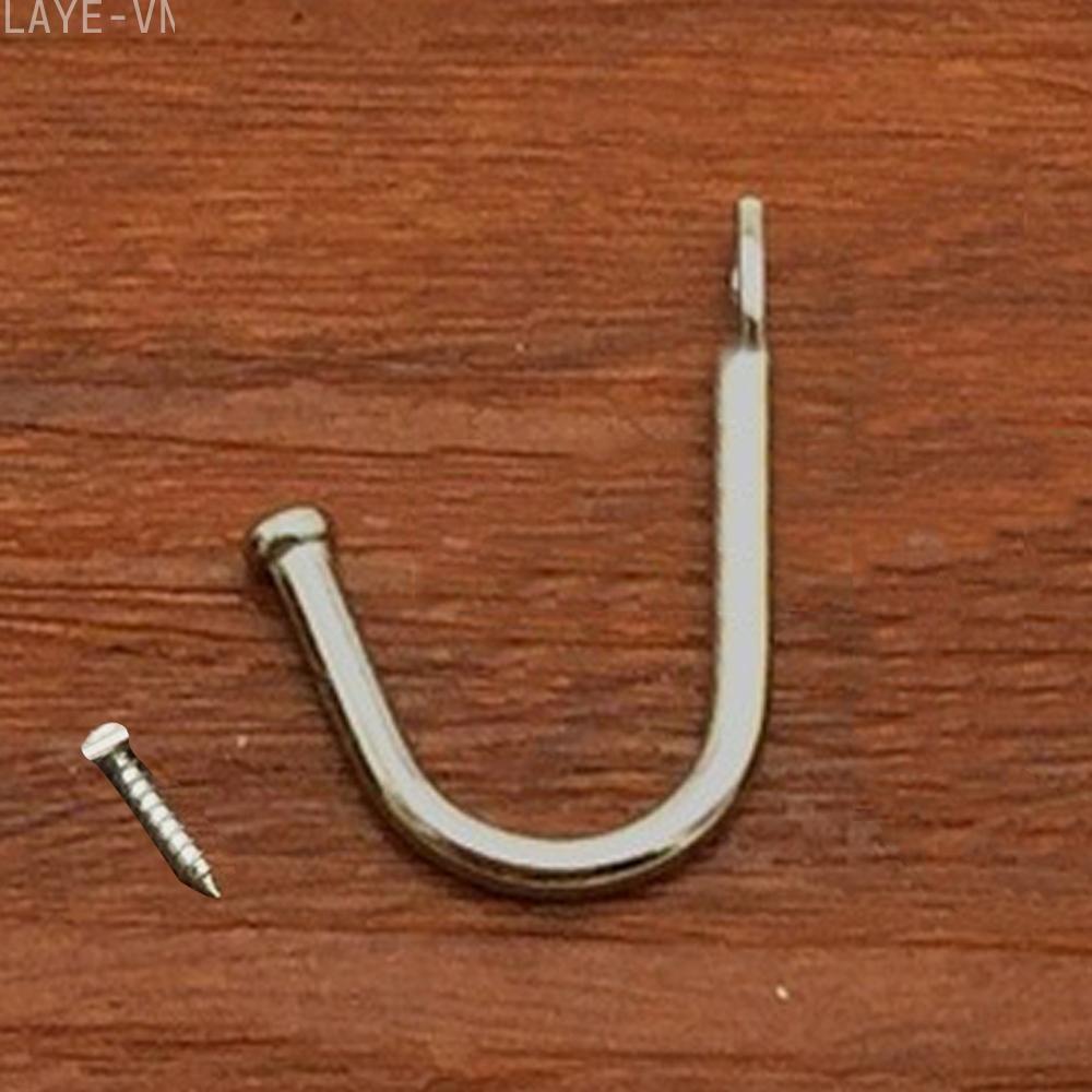 Hooks Organizer Storage Holder Rack Screw In Hanger Iron 34*25mm Fitting Room