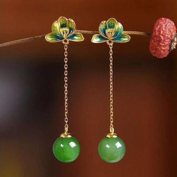 TB Spot Goods#“Classical”New tassel earrings, ancient style earrings, retro earrings, Chinese style 