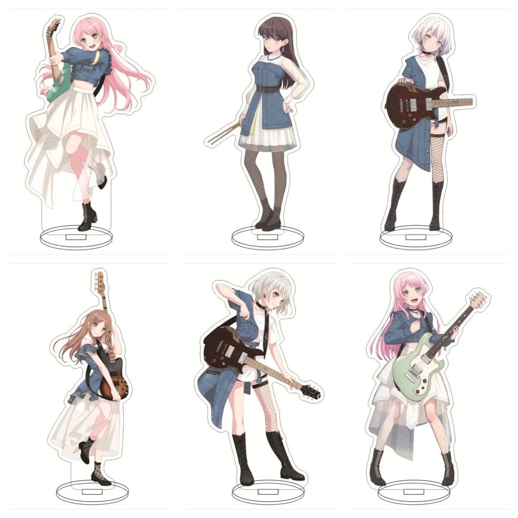 Standee Anime BanG Dream Maruyama Aya Sayo Hikawa mô hình mica Acrylic trang trí bàn học móc khóa qu