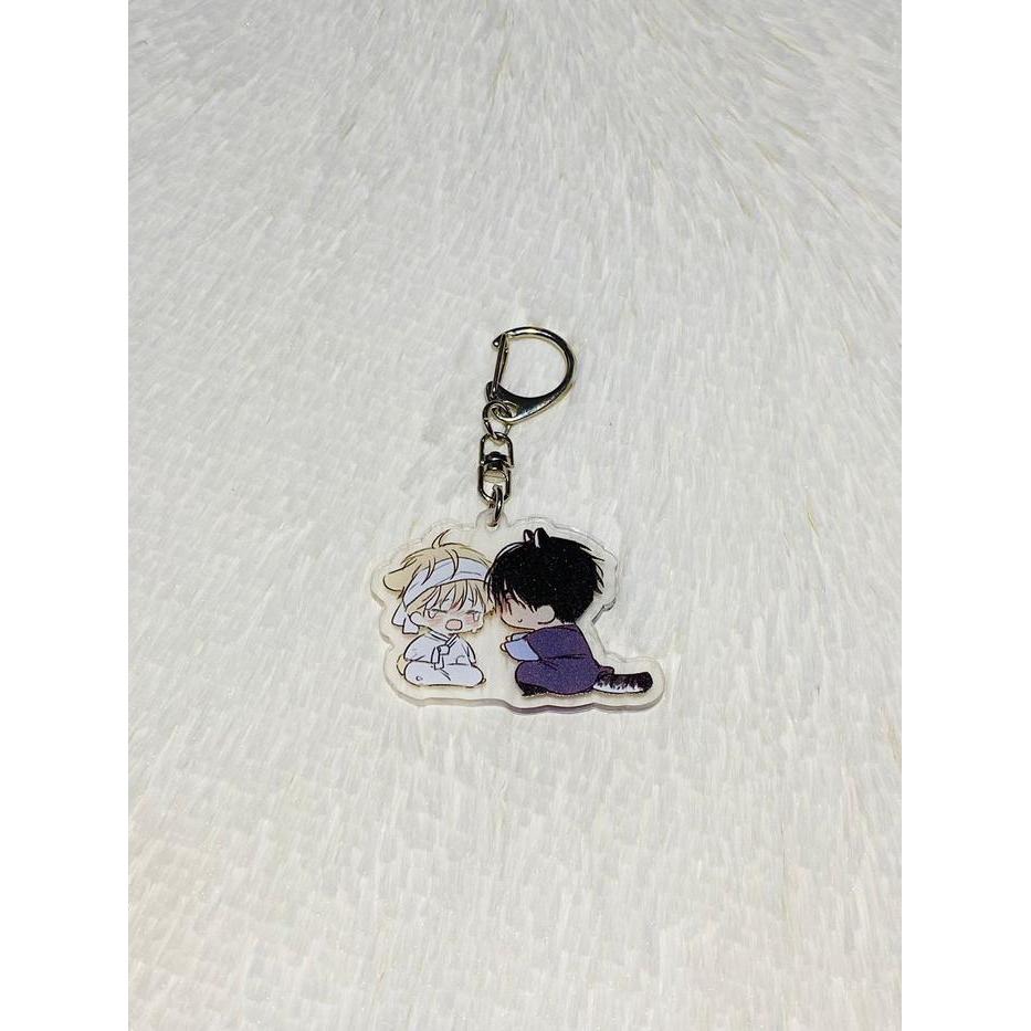 NO LOVE ZONE BL MANHWA MANGA ANIME MANGA ACTION FIGURE GANCI GANTUNGAN KUNCI KEYCHAIN LEZHIN - 1