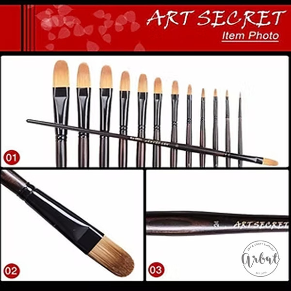 [ARBAT] Cọ Art Secret - Oval 1590FB