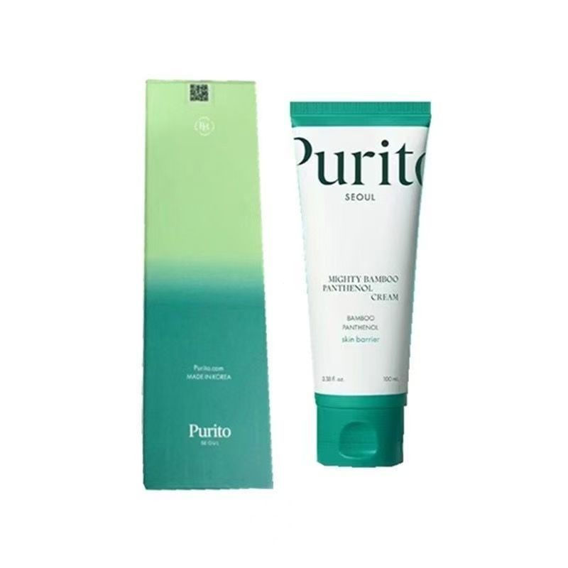 New Product#Purito Cream with Bamboo Extract and Panthenol, Powerful Face Cream for Soothing, Moistu