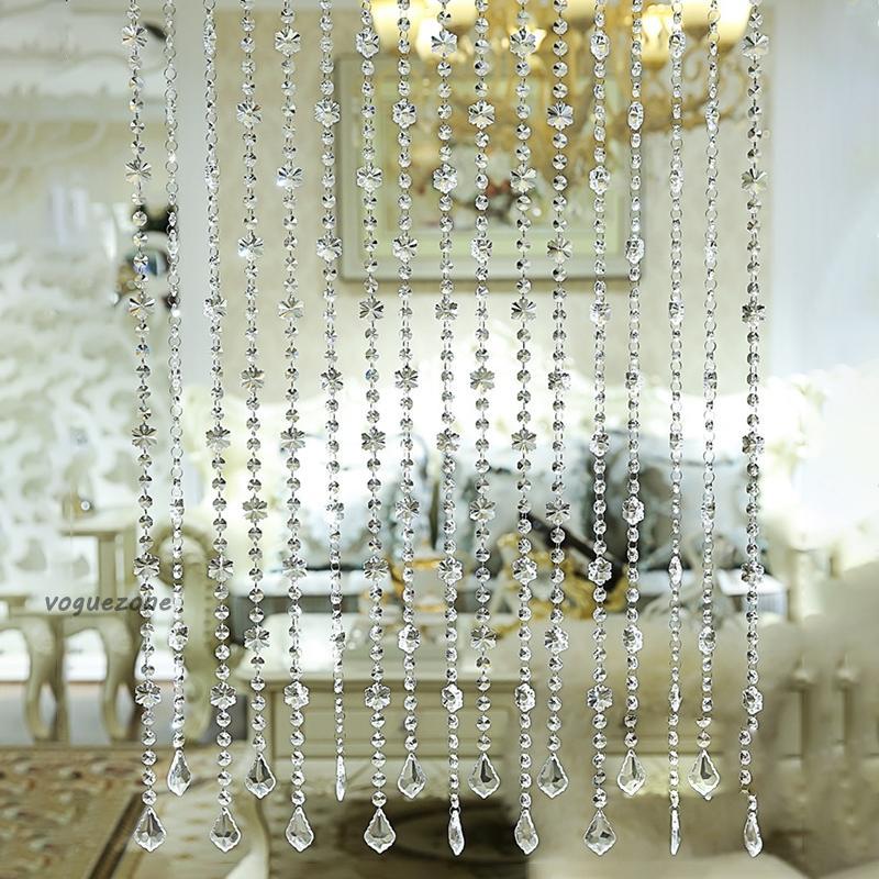 #VOGUEZ#Bead Curtain Crystal glass Decoration Divider Drapes Hanging Accessory