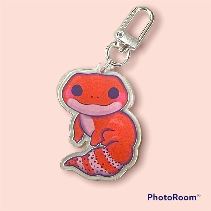 Gantungan Kunci Akrilik / Acrylic Keychain Leopard Gecko SHTCTB 4